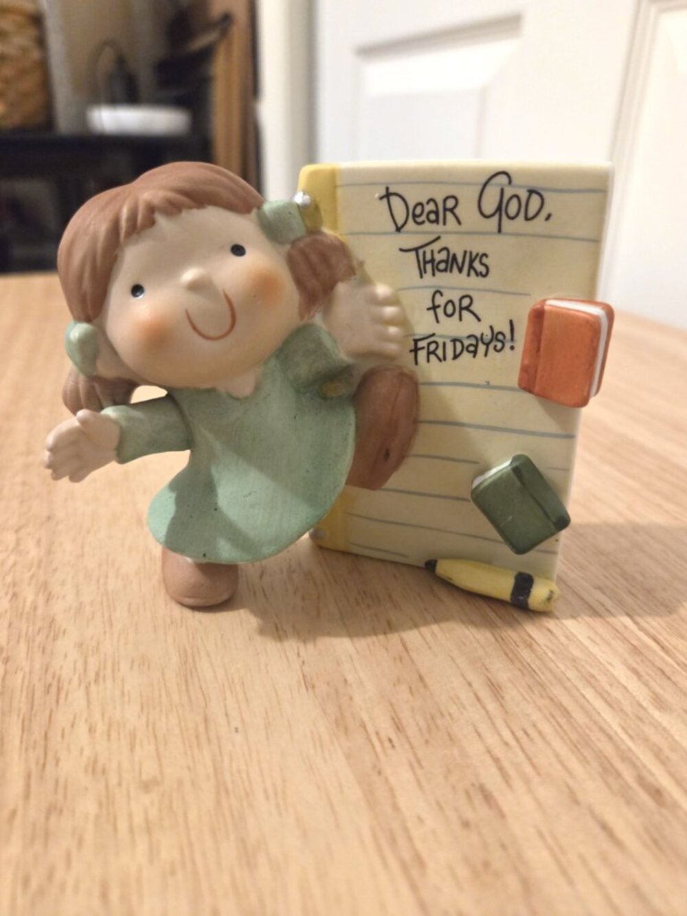 "Dear God, Thanks for Fridays!" Enesco Figurine